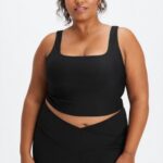 Fabletics preto 420HR1564 tanque de sutiã embutido lydia mulheres