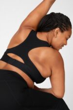 Fabletics preto 420HR1905 sutiã esportivo blare de médio impacto ii mulheres