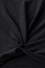 Fabletics preto 420HR1944 camiseta 100% algodão twist knot mulheres - Image 4
