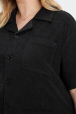 Fabletics preto 420HR2041 ilha terry botão quadrado para cima mulheres - Image 3