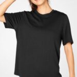 Fabletics preto 420HR2044 camiseta longa dry-flex mulheres