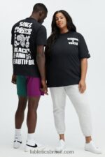 Fabletics preto 420HR2075 camiseta unissex africobra mulheres - Image 2