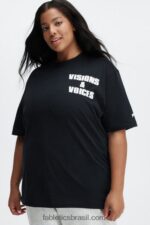Fabletics preto 420HR2075 camiseta unissex africobra mulheres - Image 5