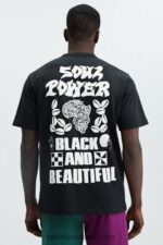 Fabletics preto 420HR2075 camiseta unissex africobra mulheres - Image 8