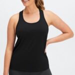 Fabletics preto 420HR2183 tanque nadador phoenix lite mulheres