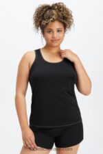 Fabletics preto 420HR2187 tanque nadador phoenix lite mulheres