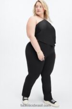 Fabletics preto 420HR2279 cachecol top mulheres - Image 4