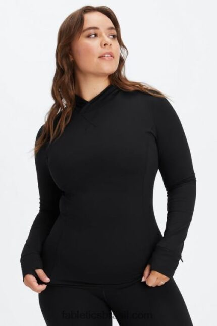 Fabletics preto 420HR2464 moletom corrida fênix mulheres