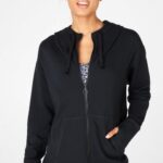 Fabletics preto 420HR2559 moletom oversized leah mulheres