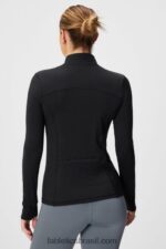 Fabletics preto 420HR2581 fênix meio zíper camada intermediária mulheres - Image 2