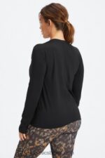 Fabletics preto 420HR2616 phoenix lite blusa manga longa mulheres - Image 2