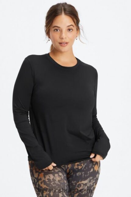 Fabletics preto 420HR2616 phoenix lite blusa manga longa mulheres