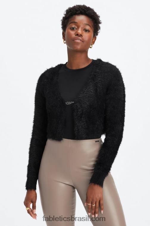 fabletics_preto_420hr2626_cardiga_curto_mulheres.jpg Fabletics preto 420HR2626 cardigã curto mulheres - Image 1