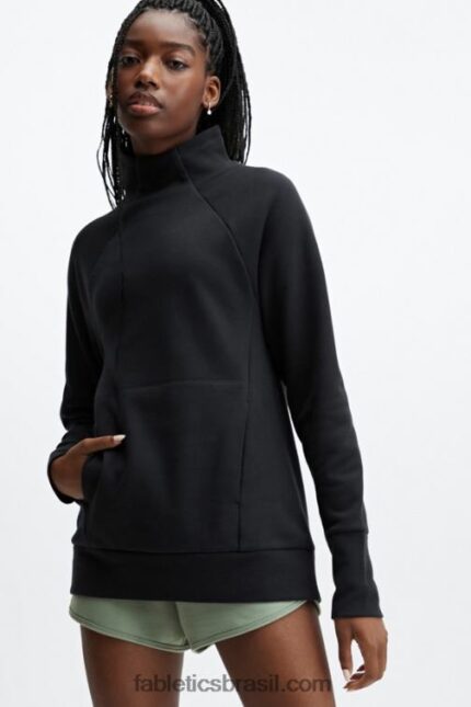 Fabletics preto 420HR2677 túnica decote em funil zaylee mulheres