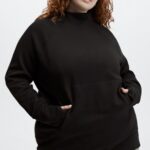 Fabletics preto 420HR2678 túnica decote em funil zaylee mulheres