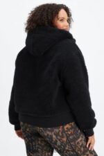 Fabletics preto 420HR2790 jaqueta de pelúcia cume mulheres - Image 2