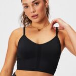 Fabletics preto 420HR2817 sincronizar sutiã sem costura mulheres