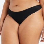Fabletics preto 420HR2824 a tanga que não aparece mulheres
