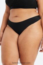 Fabletics preto 420HR2824 a tanga que não aparece mulheres