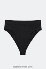 Fabletics preto 420HR2902 calcinha de elastano de cintura alta mulheres - Image 3