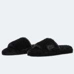 Fabletics preto 420HR2947 chinelo de pele mulheres