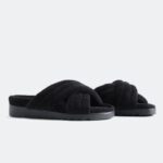 Fabletics preto 420HR2960 slide cruzado terry criss mulheres