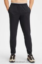 Fabletics preto 420HR3074 a calça fundamental homens