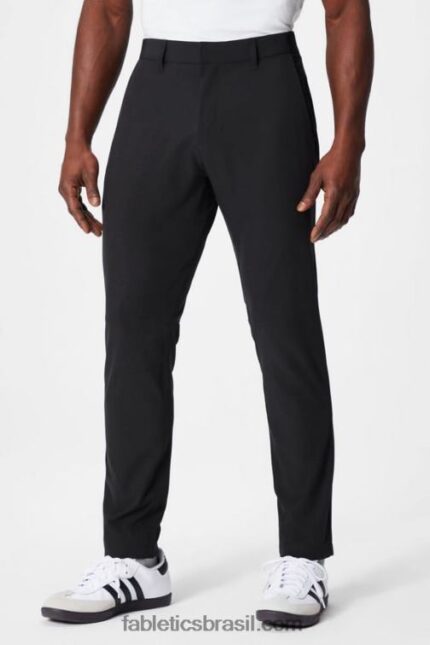 Fabletics preto 420HR3081 a única calça (slim fit) homens