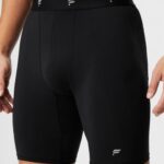 Fabletics preto 420HR3115 a camada de base curta homens