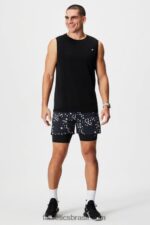 Fabletics preto 420HR3115 a camada de base curta homens - Image 4