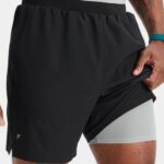 Fabletics preto 420HR3126 o fundamental curto ii (alinhado) 132 homens