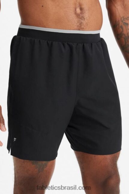 Fabletics preto 420HR3191 o curto fundamental ii 143 homens