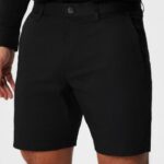 Fabletics preto 420HR3297 o short chino lateral alto homens