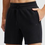 Fabletics preto 420HR3311 o go-to curto homens