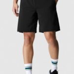 Fabletics preto 420HR3353 a franquia curta homens