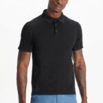 Fabletics preto 420HR3405 o dia de treinamento polo 167 homens
