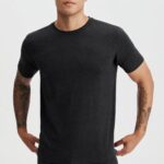 Fabletics preto 420HR3554 a camiseta restoreknit homens