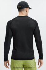 Fabletics preto 420HR3560 the training day camiseta manga longa homens - Image 2