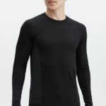 Fabletics preto 420HR3560 the training day camiseta manga longa homens