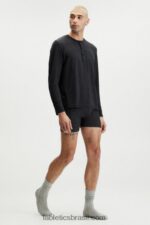 Fabletics preto 420HR3627 o restoreknit henley homens - Image 2