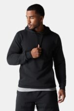 Fabletics preto 420HR3730 o moletom da quadra homens