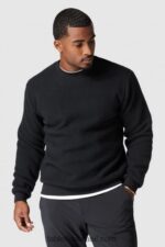Fabletics preto 420HR3732 a tripulação do explorador homens