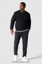 Fabletics preto 420HR3732 a tripulação do explorador homens - Image 3