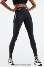 Fabletics preto 420HR905 legging cintura alta oasis pureluxe 69 mulheres - Image 2