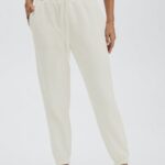 Fabletics Preto branco 420HR165 calça de moletom clássica mulheres
