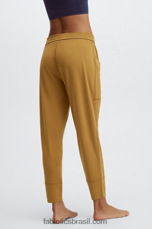 Fabletics preto/branco clássico 420HR154 calça de cordão de malha elegante mulheres - Image 3