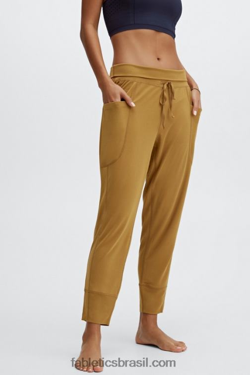 fabletics_preto_branco_classico_420hr154_calca_de_cordao_de_malha_elegante_mulheres.jpg Fabletics preto/branco clássico 420HR154 calça de cordão de malha elegante mulheres - Image 1