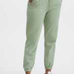 Fabletics preto/branco clássico 420HR166 calça de moletom clássica mulheres
