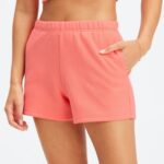 Fabletics preto/branco clássico 420HR431 bermuda slim go-to mulheres