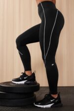 Fabletics preto/branco clássico 420HR997 legging cintura alta motion365+ mulheres - Image 2